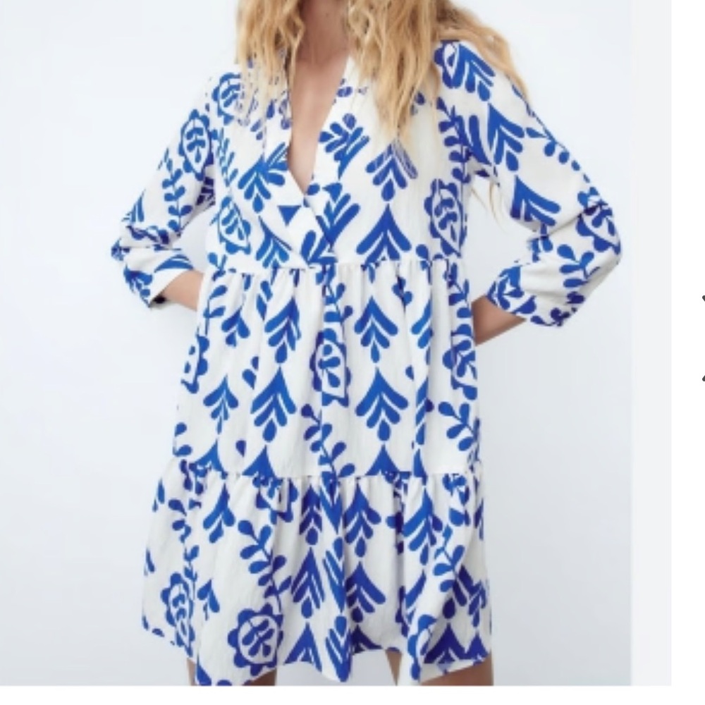 Zara‎ FLORAL MINI DRESS